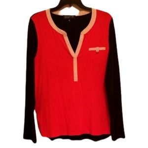 Jones New York Signature Color Block Top